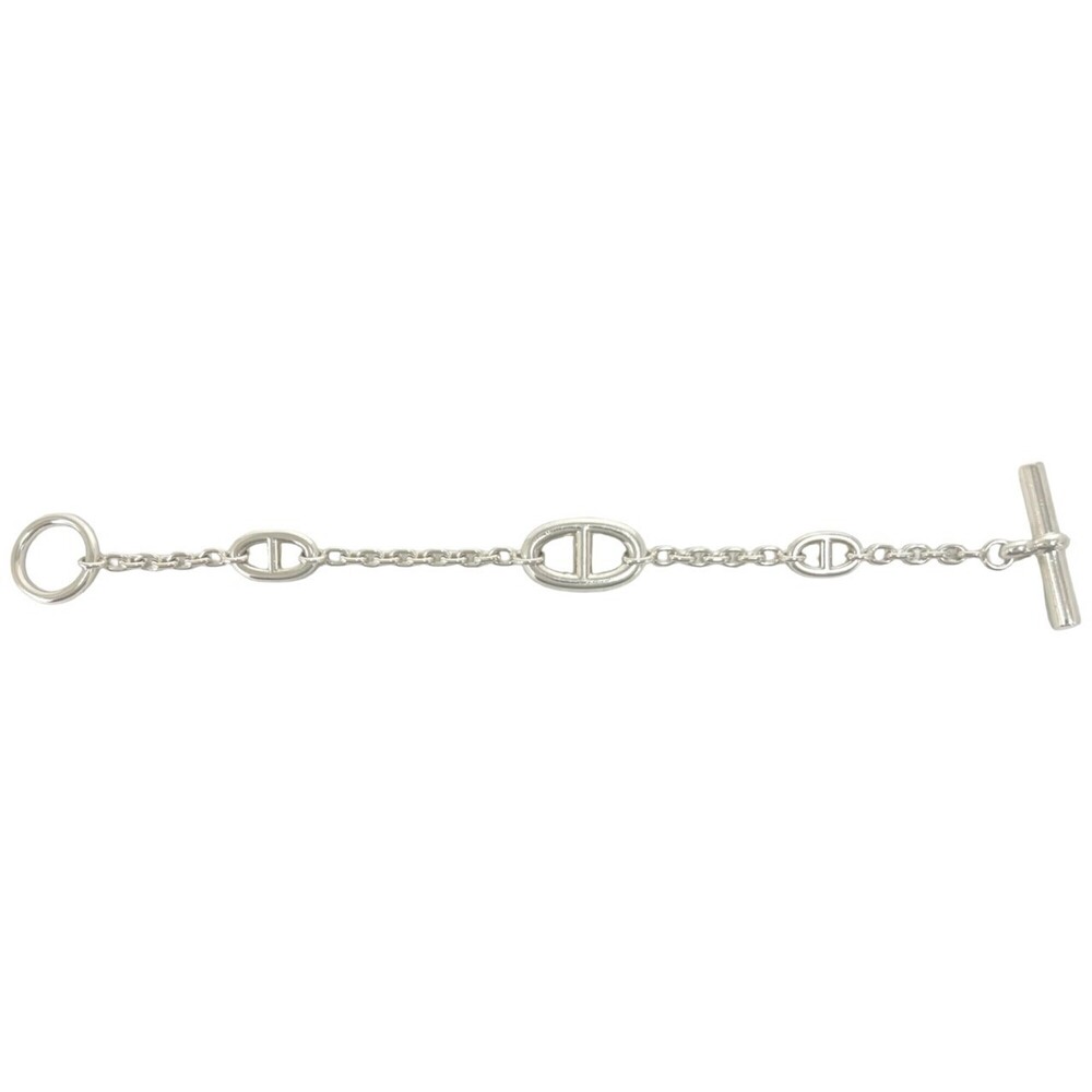 HERMES Chaine d'Ancre Farandole LG Bracelet, Sterling Silver 925, Men's Acces... - Picture 5 of 6